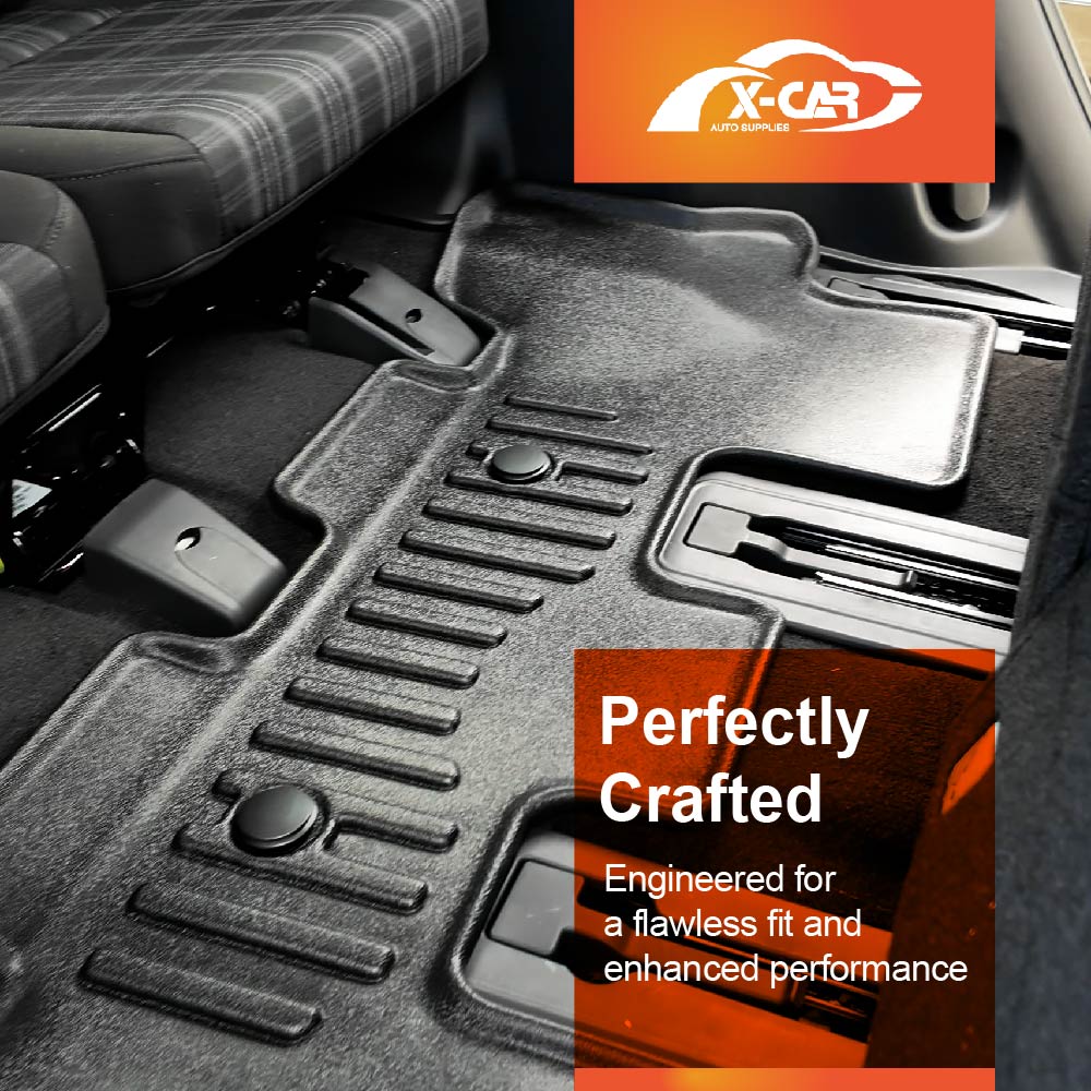 3D Floor Mats Boot Liner for Hyundai SantaFe Santa Fe 6/7 Seater 2024-Onwards All Weather Heavy Duty Cargo Car Trunk Luggage Tray