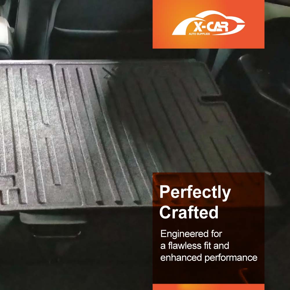 3D Floor Mats Boot Liner Set for MG 3 MG3 2024-Onwards All Weather Heavy Duty Cargo Kick Mats Back Seat Protector Cover