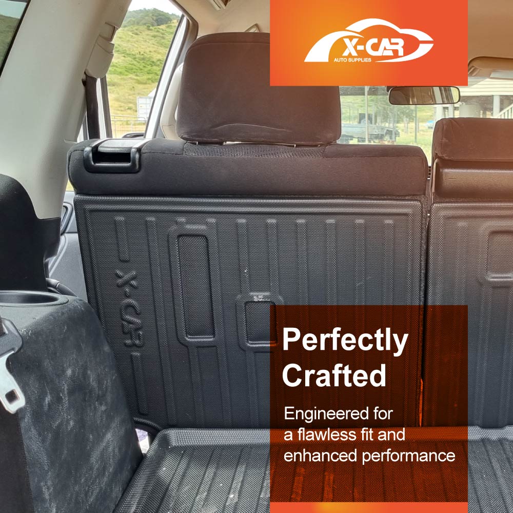 3D Back Seat Protector for Toyota Prado 150 Series 7 Seats 2009-2024 Heavy Duty Car Seats Kick Mats Cover Accessories