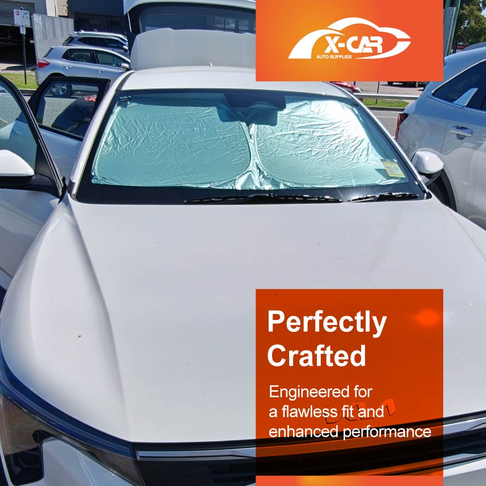 WindScreen Sun Shade for Kia K4 2024-Onwards Blocks UV Rays Foldable Custom Wind Screen Sun Visor Protector