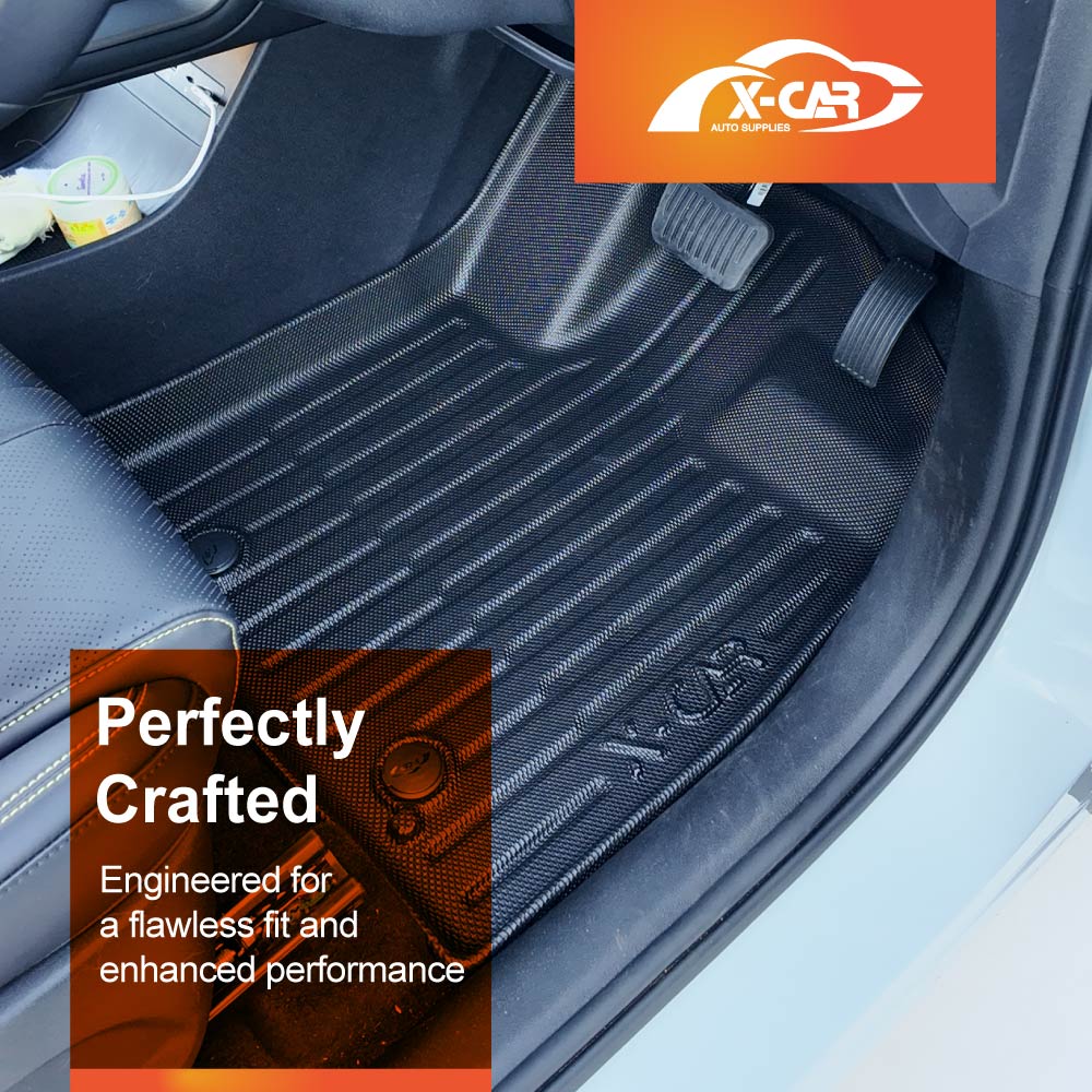 3D Floor Mats Boot Liner Set for BYD Atto 2 Atto2 2025-Onwards All Weather Heavy Duty Cargo Kick Back Seat Protector Cover