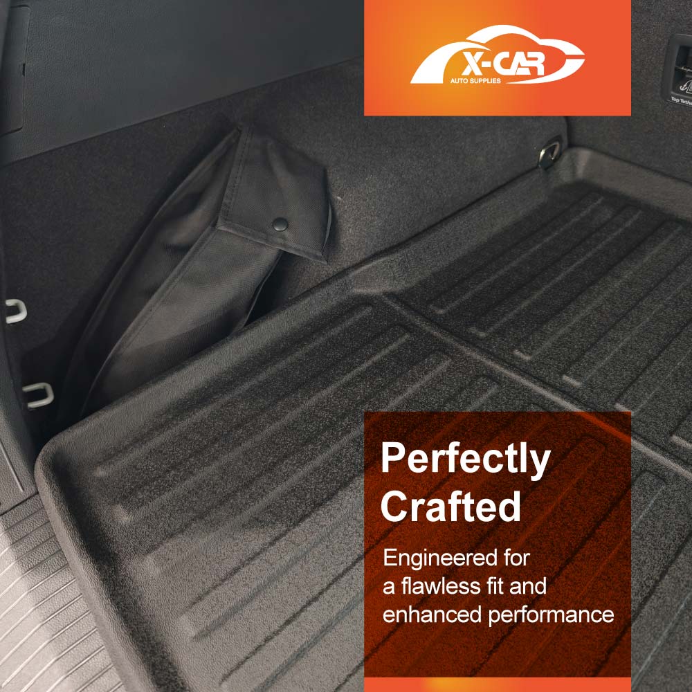 3D Floor Mats Boot Liner for Volkswagen VW Tiguan 2016-2024 All Weather Heavy Duty Cargo Car Trunk Luggage Tray
