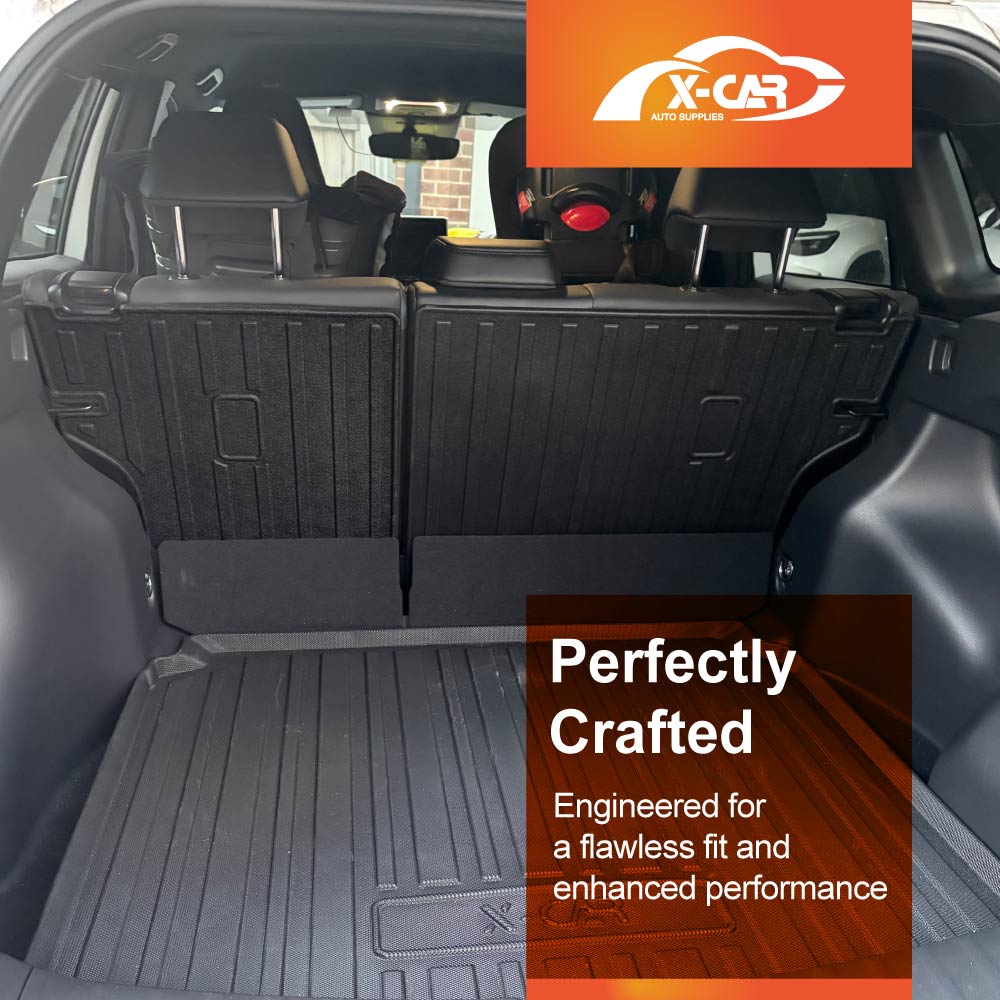 3D Floor Mats Boot Liner Set for Toyota Corolla Cross 2022-Onwards All Weather Heavy Duty Cargo Kick Mats Back Seat Protector Cover