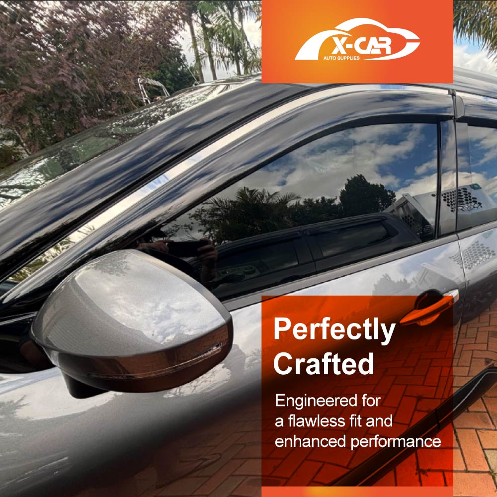 Stainless Weathershields for Nissan X-trail Xtrail T33 2022-Onwards Car Weather Shields Wind Deflectors Window Sun Visor 4 Pcs