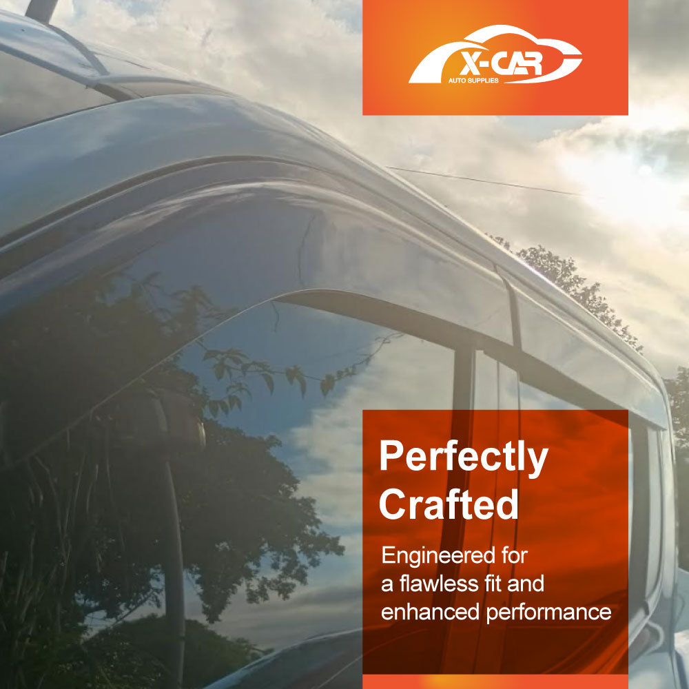 Weathershields for Mitsubishi Triton MV Double Cab 2024-Onwards Car Weather Shields Wind Deflectors Window Sun Visor