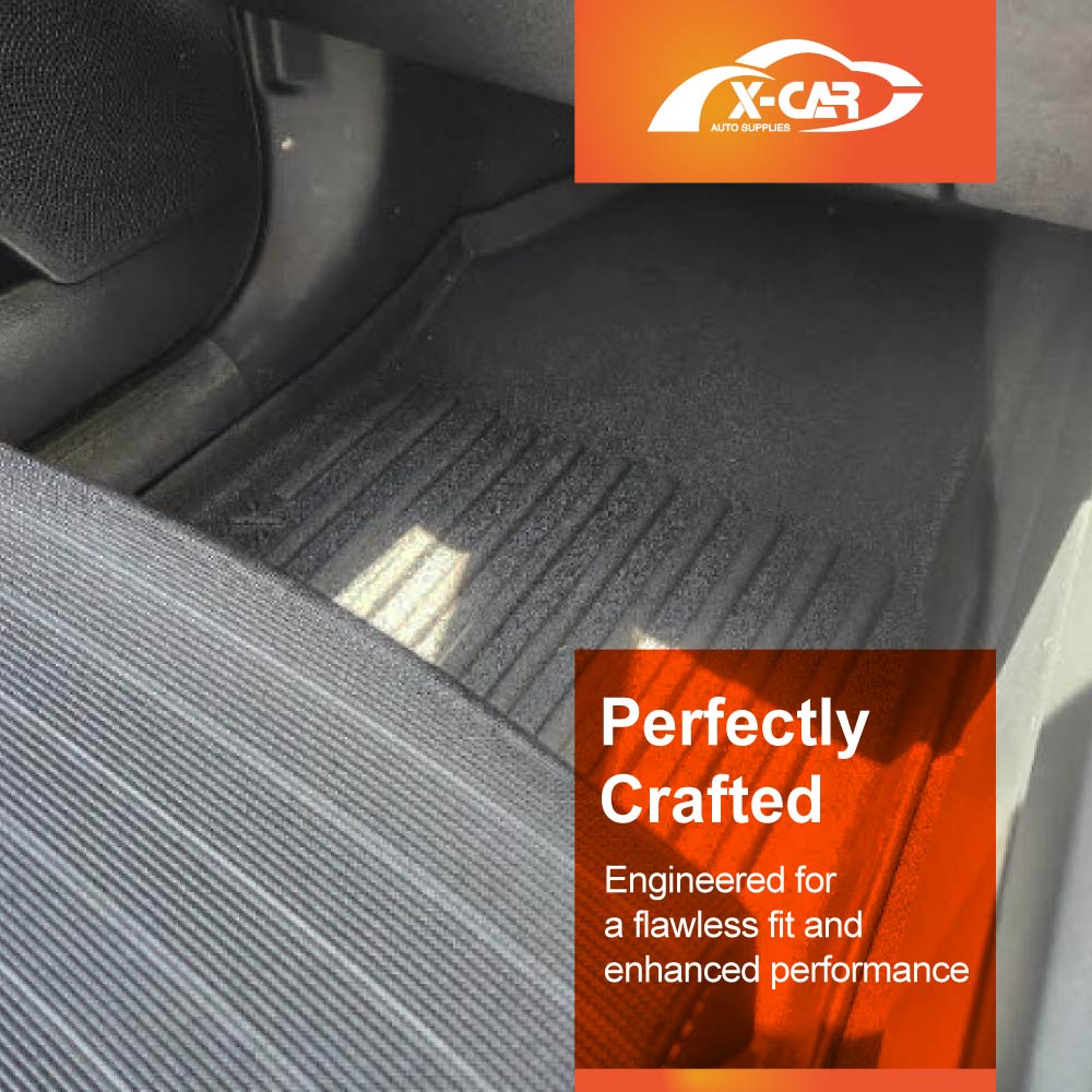 3D Floor Mats Boot Liner Set for Kia Cerato Hatch 2018-2024 All Weather Heavy Duty Cargo Car Trunk Luggage Tray