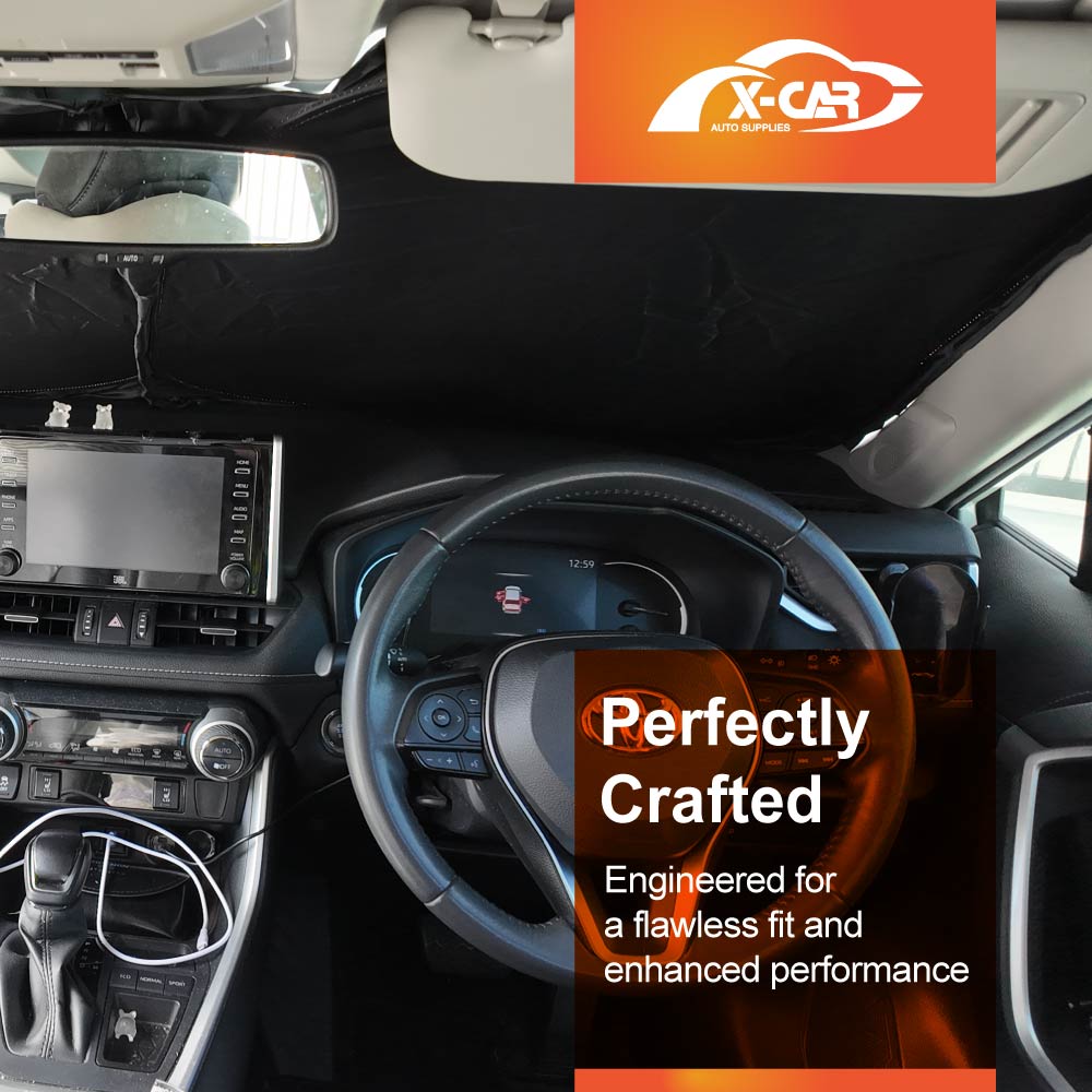 WindScreen Sun Shade for Toyota RAV4 2019-2025 Blocks UV Rays Foldable Custom Wind Screen Sun Visor Protector