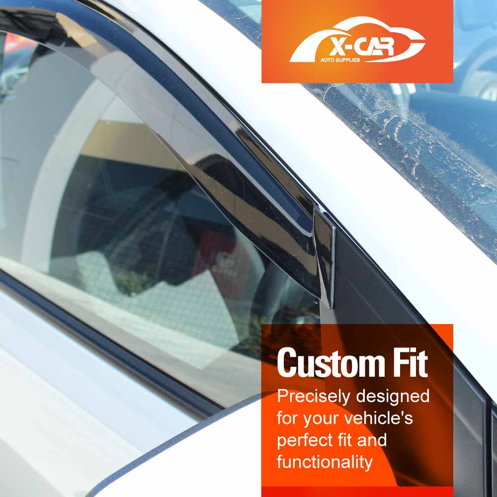 Premium Weathershields for Kia Picanto 2017-2025 Car Weather Shields Wind Deflectors Window Sun Visor 4-Piece Set