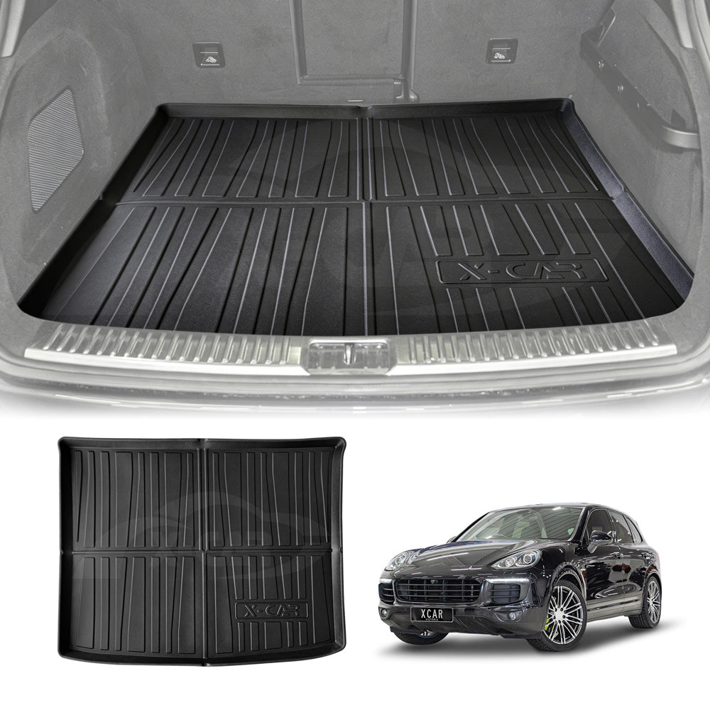 Boot Liner for Porsche Cayenne 2010-2017 SUV All Weather Heavy Duty Cargo Trunk Mat Luggage Tray