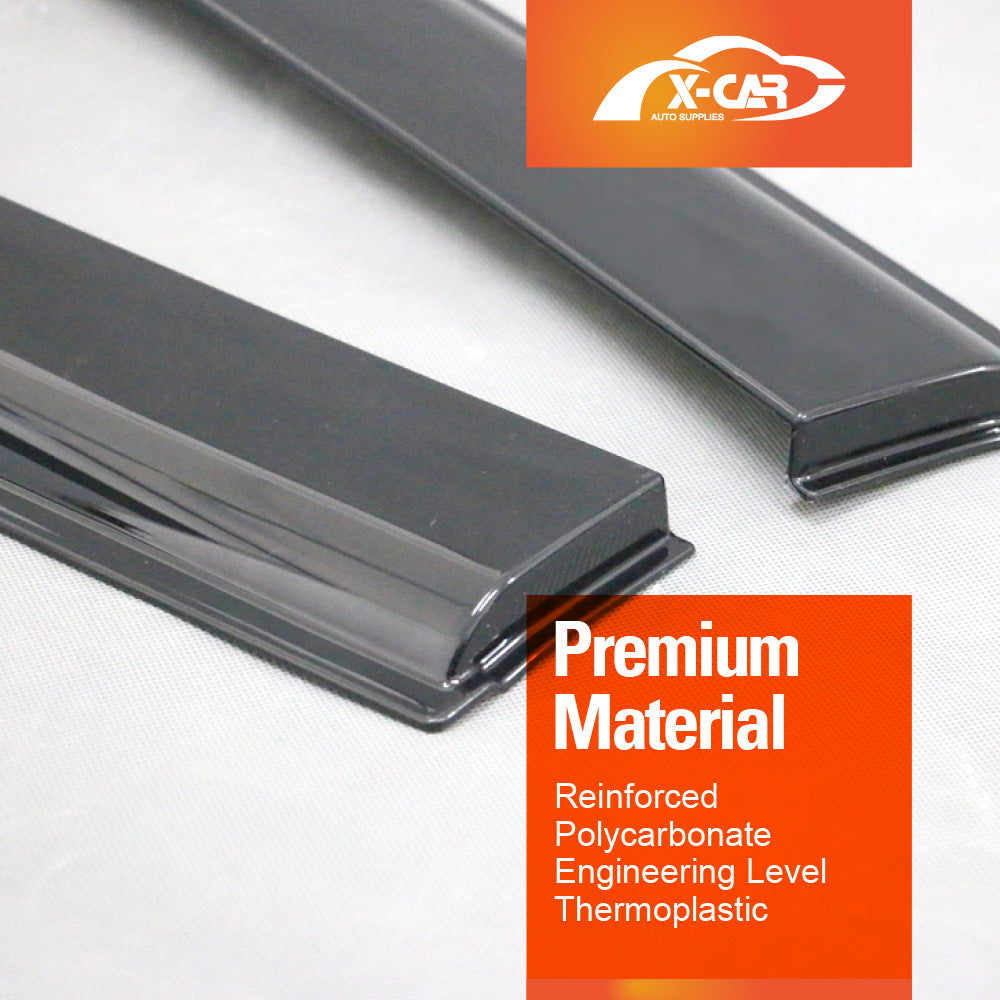 Weathershields for Ford Ranger Single Cab 2022-2025 Extended Coverage Window Visors Wind Deflectors 2-Piece Set