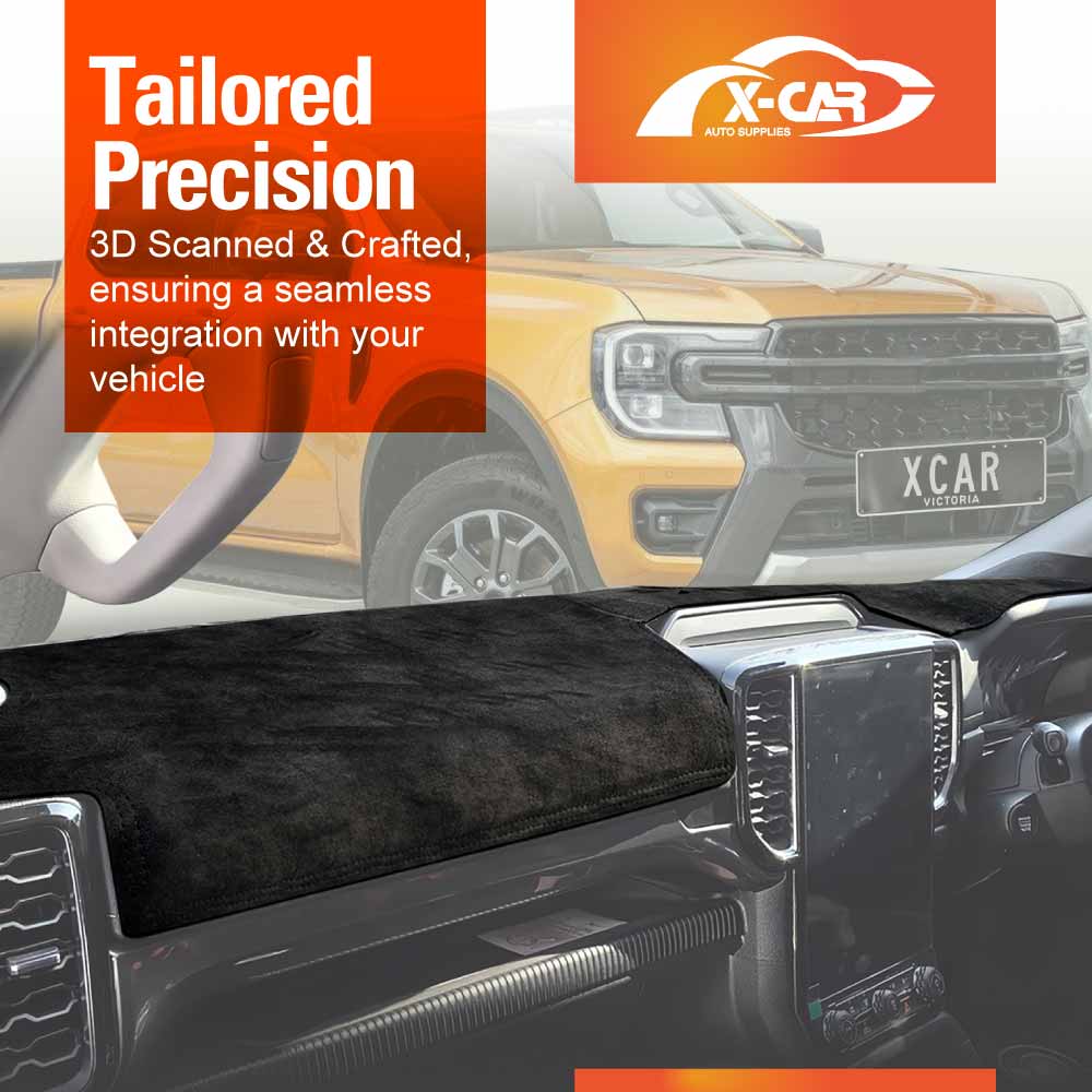 Dash Mat for Ford Next-Gen Ranger Full Cover 2022-Onwards Non-Slip Microfiber Pad Interior Accessories