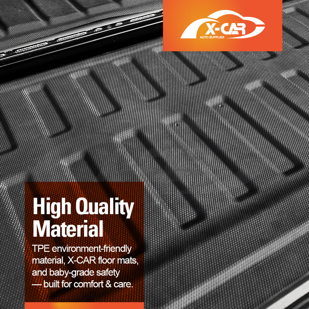 Tub Liner Tailgate Mat for Ford Next-Gen Ranger Raptor RA 2022-Onwards with Plastic Tub Heavy Duty All Weather Ute Protector Cover Mats Set