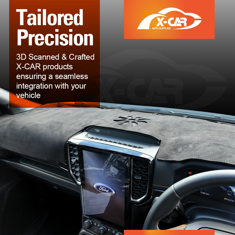 Dash Mat for Ford Next-Gen Ranger Full Cover 2022-Onwards Non-Slip Microfiber Pad Interior Accessories