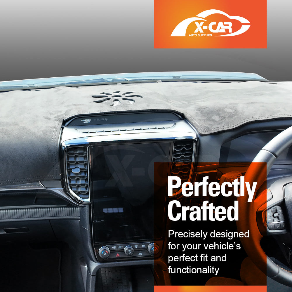 Dash Mat for Ford Next-Gen Ranger Full Cover 2022-Onwards Non-Slip Microfiber Pad Interior Accessories