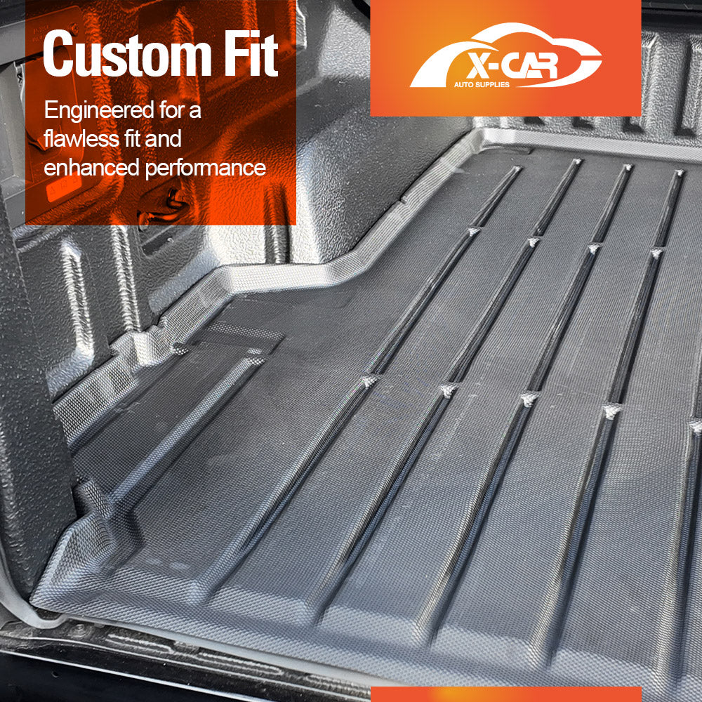 Tub Liner Tailgate Mat for Ford Next-Gen Ranger Raptor RA 2022-Onwards with Plastic Tub Heavy Duty All Weather Ute Protector Cover Mats Set