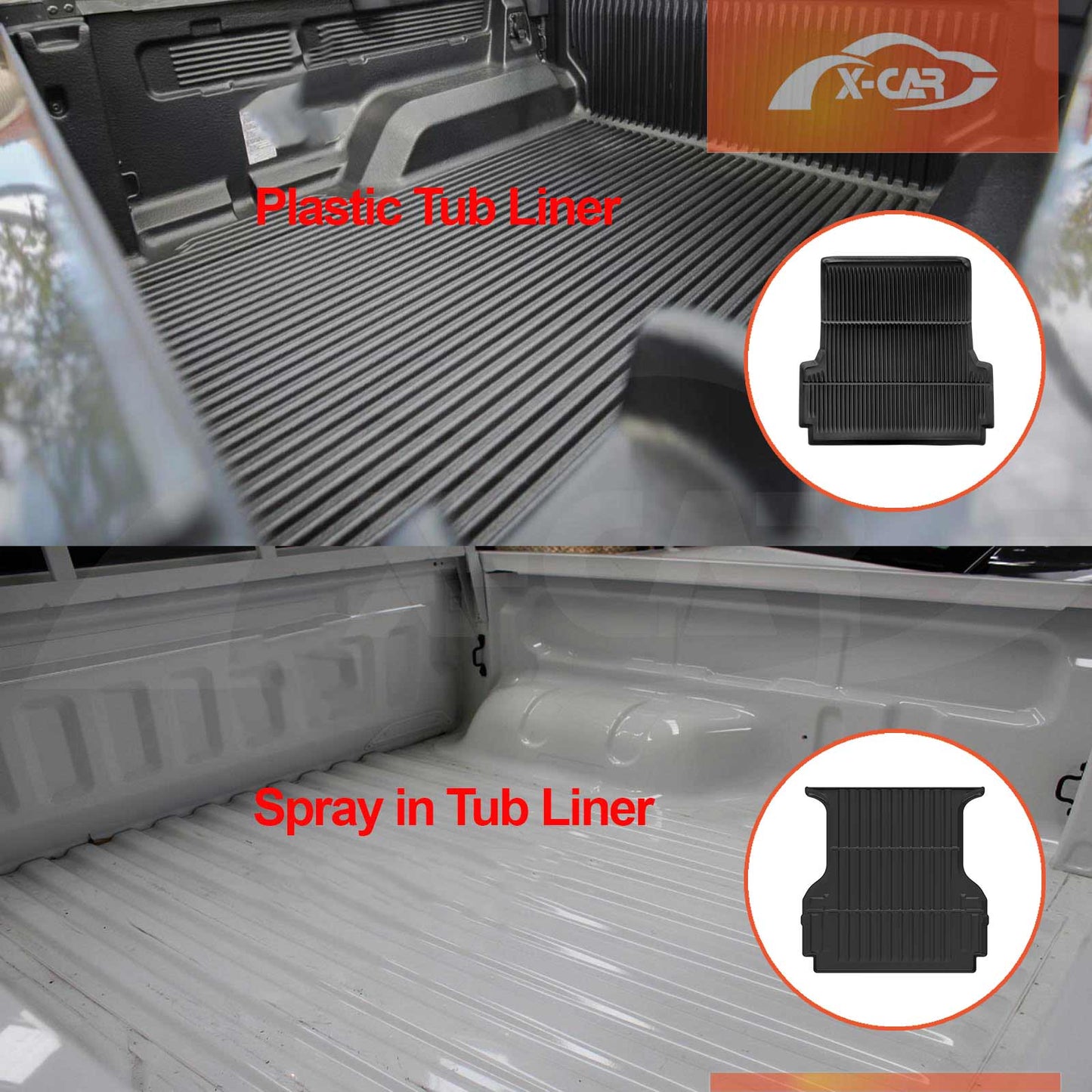 3D Car Floor Mats Tub Liner Set for Ford Ranger Raptor Dual Cab 2018-2021 Heavy Duty All Weather Mats