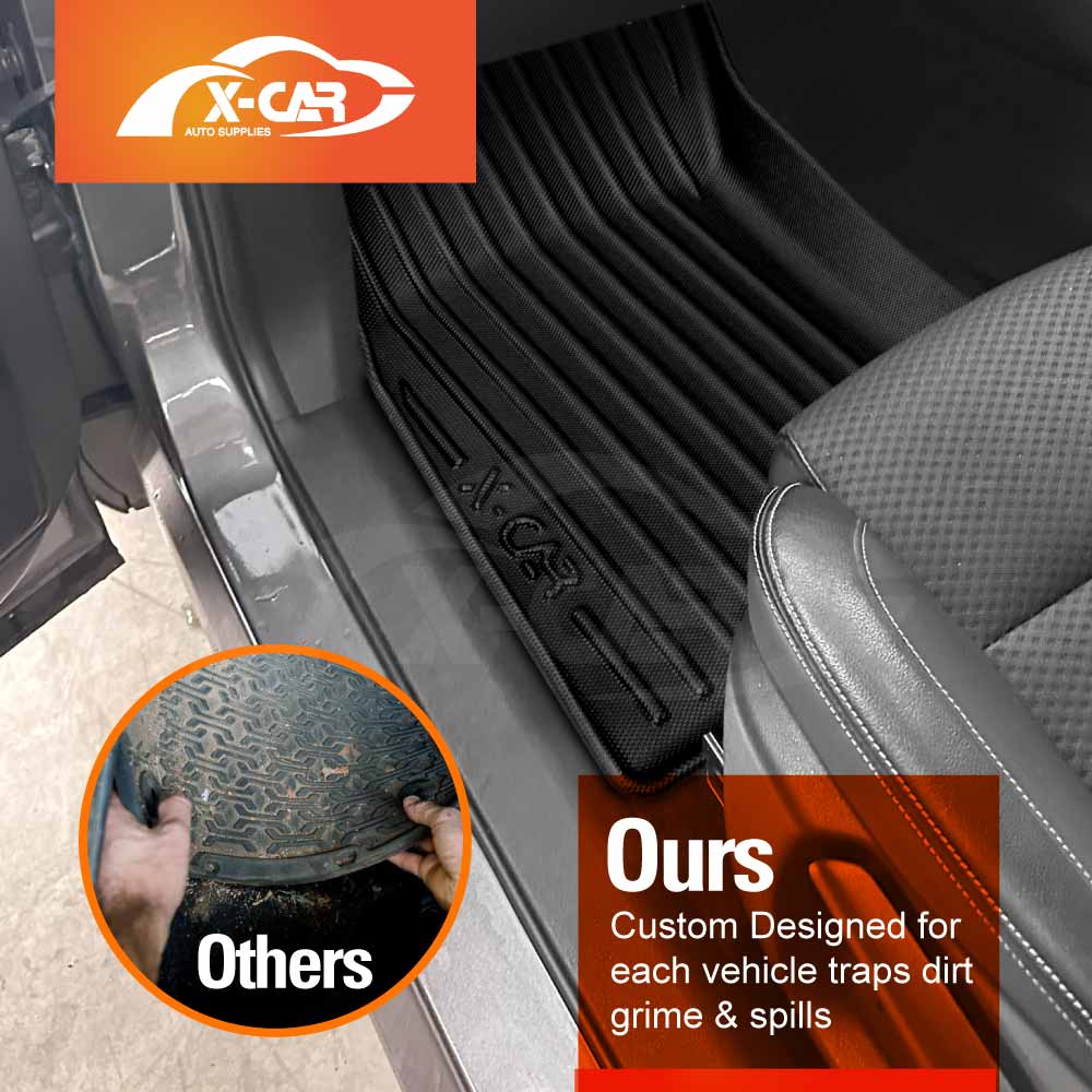 3D Floor Mats Boot Liner Set for Renault Koleos 2016-Onwards All Weather Heavy Duty Cargo Car Trunk Luggage Tray