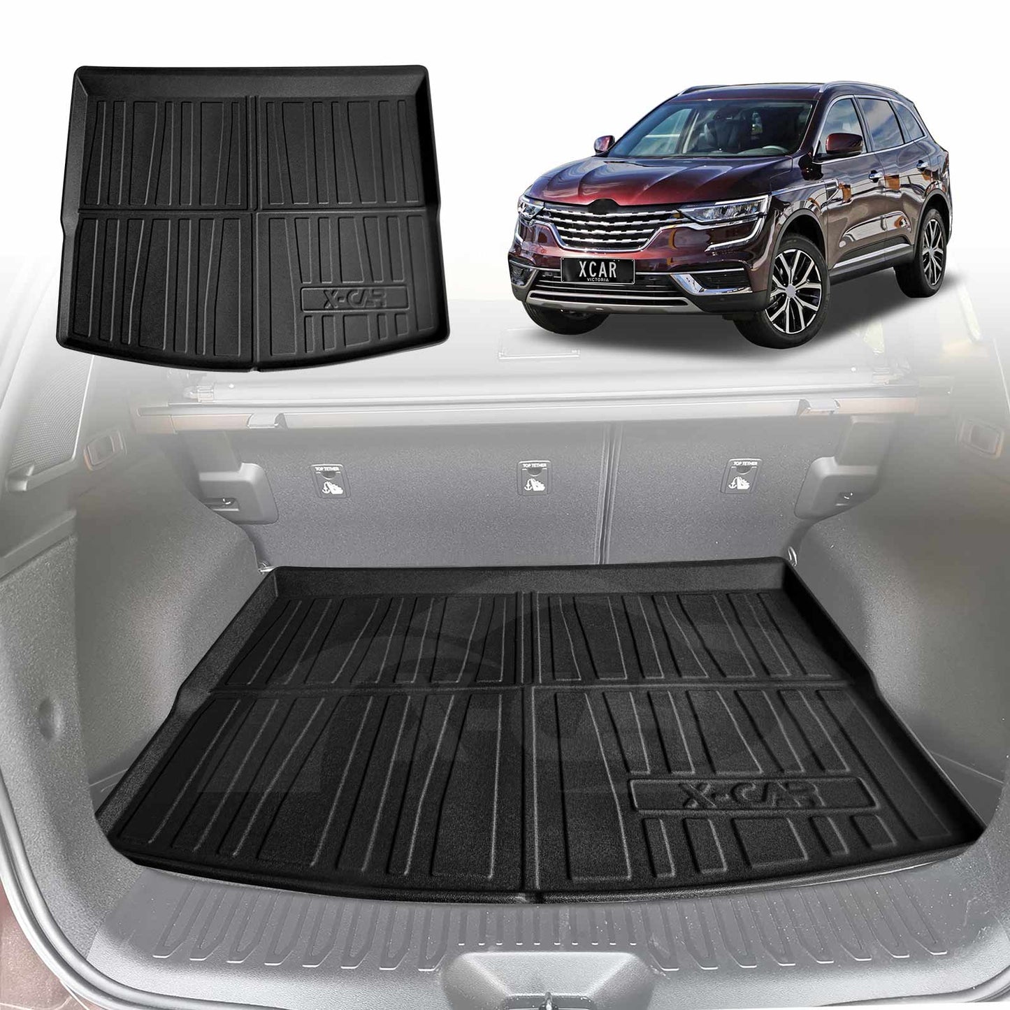 Boot Liner for Renault Koleos 2016-Onwards Heavy Duty Cargo Trunk Cover Mat Luggage Tray