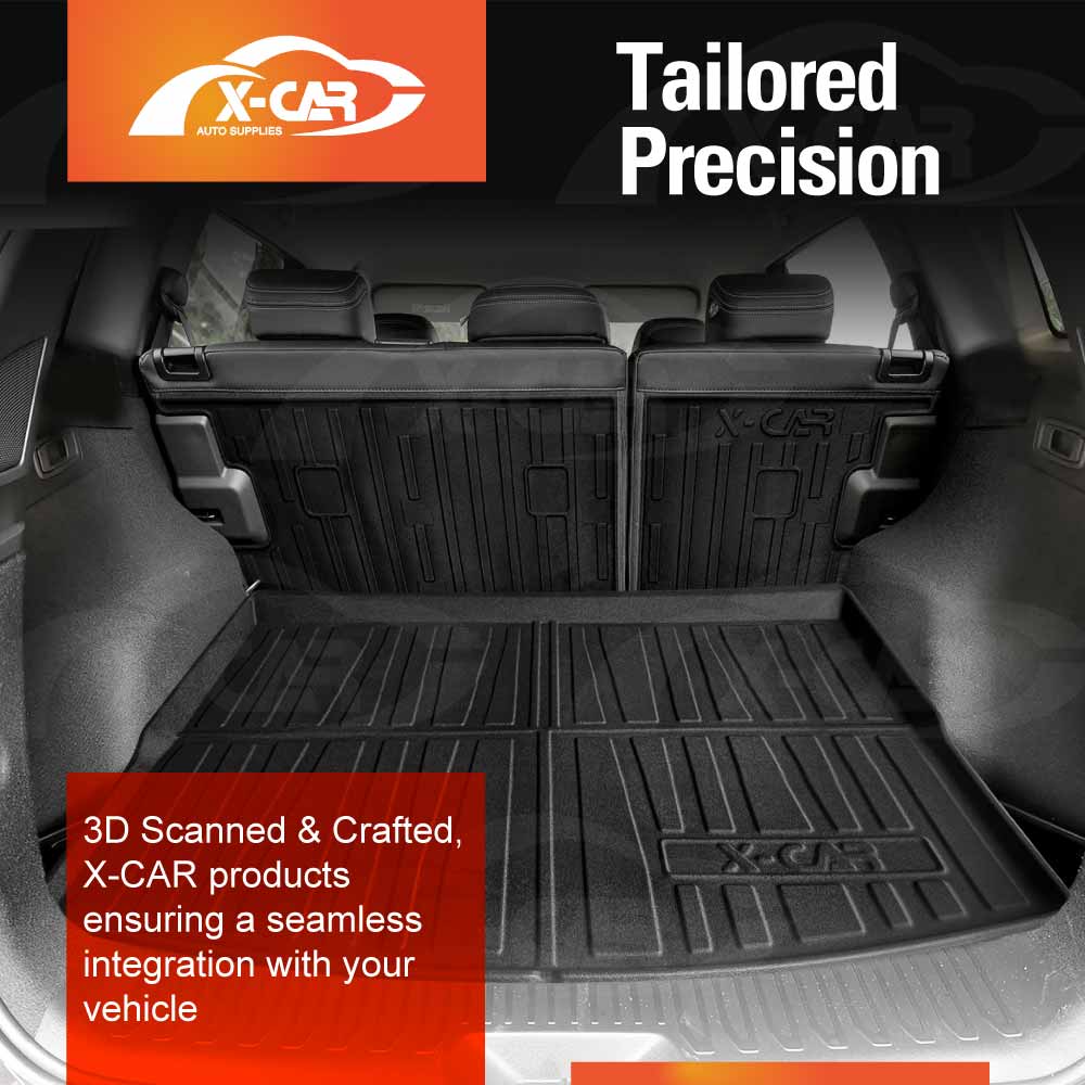 Boot Liner Set for Renault Koleos 2016-Onwards All Weather Heavy Duty Car Trunk Back Seat Protector Cargo Kick Mats