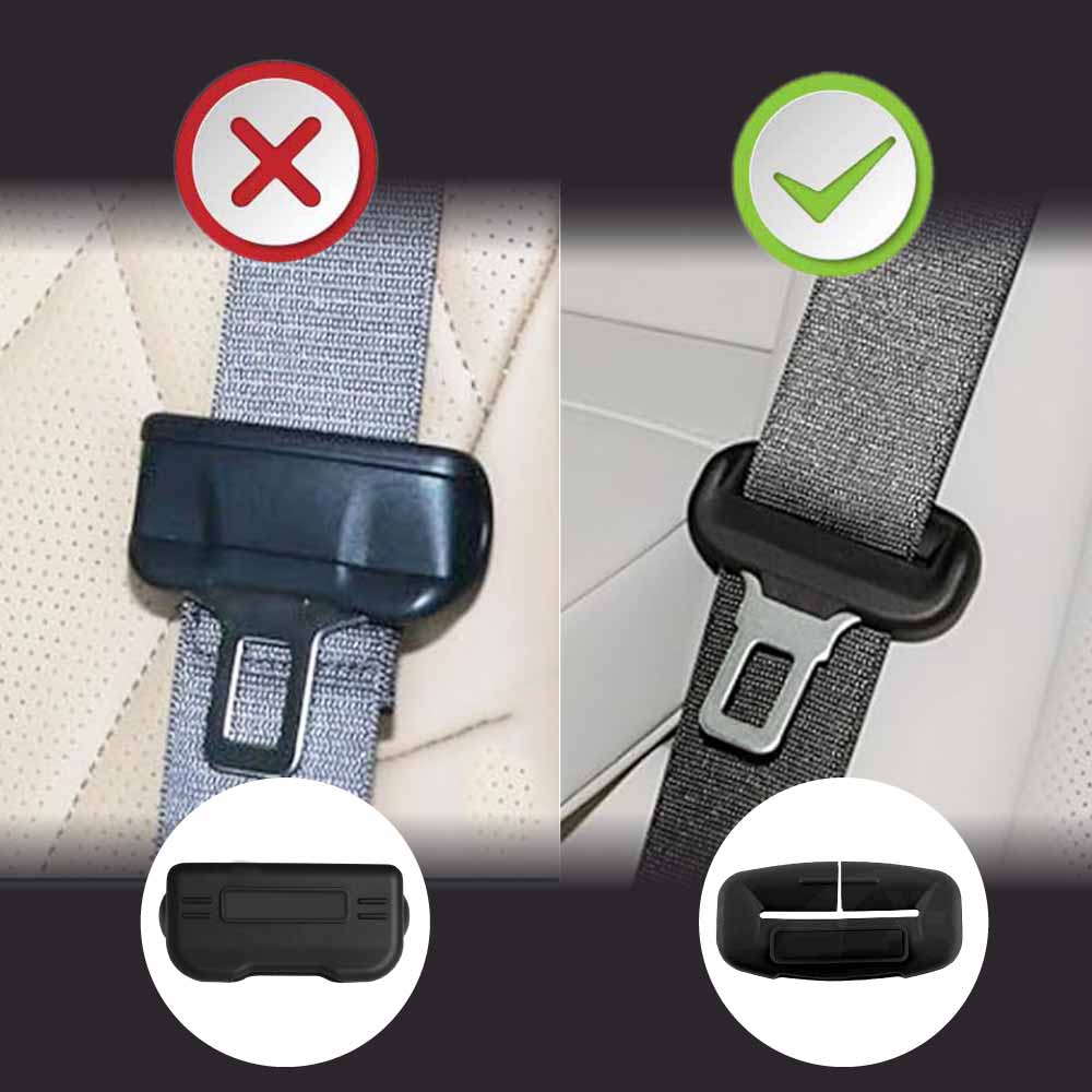 Seatbelt Buckle Silicone Protective Covers for Car Seat Belt Protector Universal Anti-Scratch Interior Accessories Small Size Set of 2