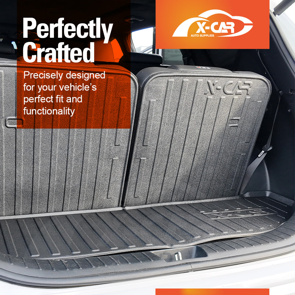 3 Pcs Boot Liners for Hyundai Santa Fe SantaFe 2018-2023 All Weather Heavy Duty Cargo Trunk Cover Mat Luggage Tray Car Accessories