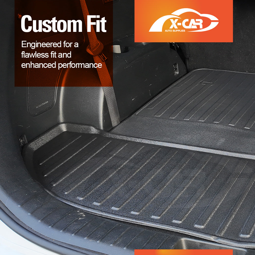 3 Pcs Boot Liners for Hyundai Santa Fe SantaFe 2018-2023 All Weather Heavy Duty Cargo Trunk Cover Mat Luggage Tray Car Accessories