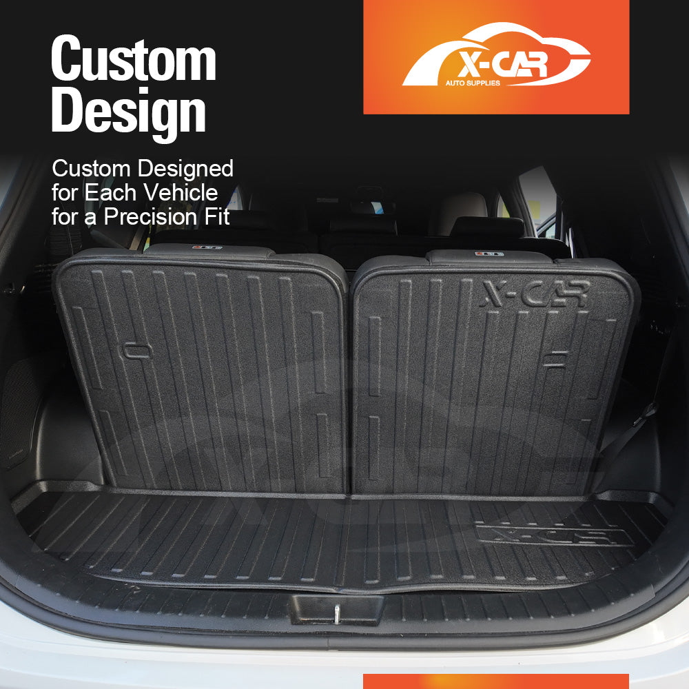3 Pcs Boot Liners for Hyundai Santa Fe SantaFe 2018-2023 All Weather Heavy Duty Cargo Trunk Cover Mat Luggage Tray Car Accessories
