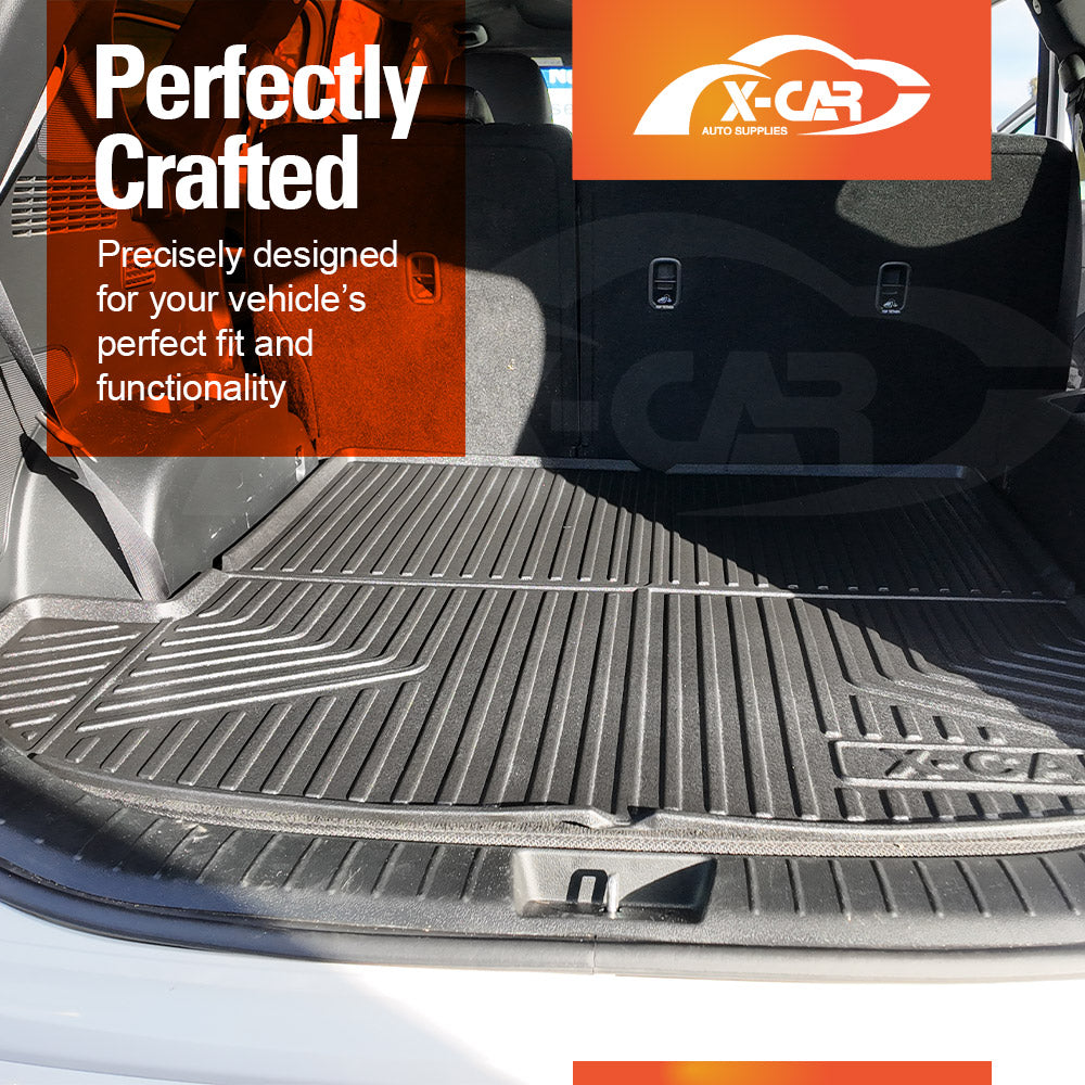 3D All-Weather Car Boot Liner Floor Mats for Hyundai SantaFe Santa Fe 2018-2023 Heavy Duty Trunk Cargo Mat Carpet Liners Accessories