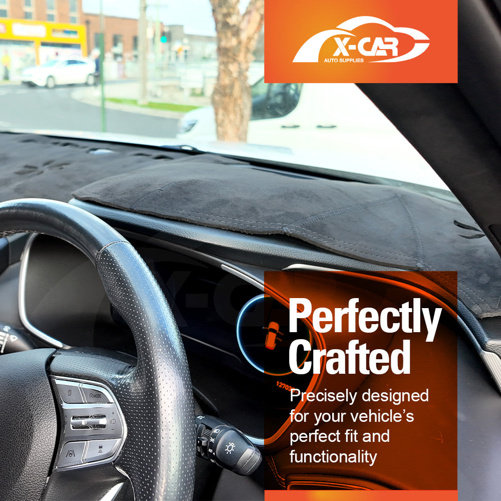 Dash Mat for Hyundai SantaFe Santa Fe 2018-2023 With HUD Non-Slip Microfiber Pad Cover Interior Accessories