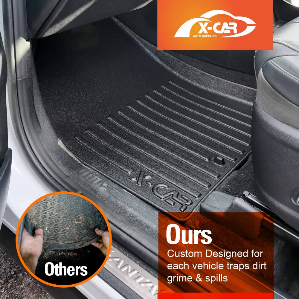 3D All-Weather Car Boot Liner Floor Mats for Hyundai SantaFe Santa Fe 2018-2023 Heavy Duty Trunk Cargo Mat Carpet Liners Accessories