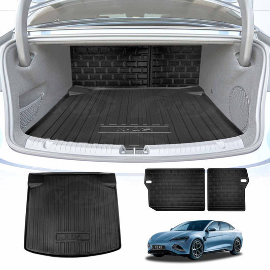 Boot Liner Back Seat Protector Combo for BYD Seal 2023-2025 Heavy Duty Car Kick Mats Cover Cargo Trunk Mat