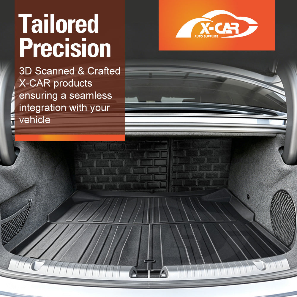 Boot Liners Kick Mats Set for BYD Seal 2023-Onwards All Weather Heavy Duty Cargo Car Trunk Back Seat Protector