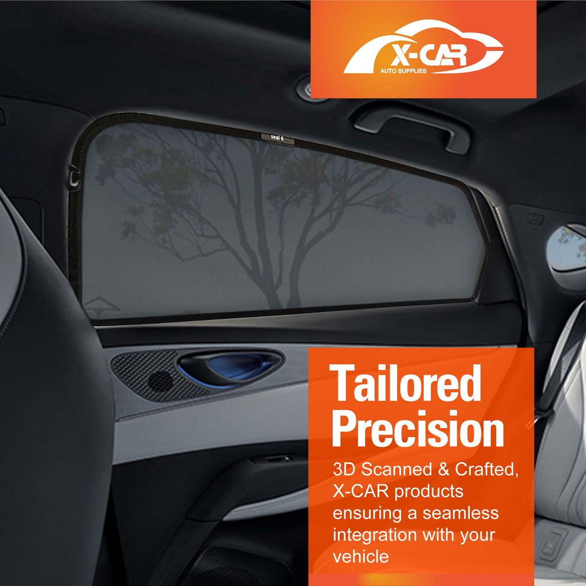 Rear Window Sun Shades for BYD Seal 6 Seal6 Sedan 2026-Onwards Car UV Protection Sun Blind Mesh