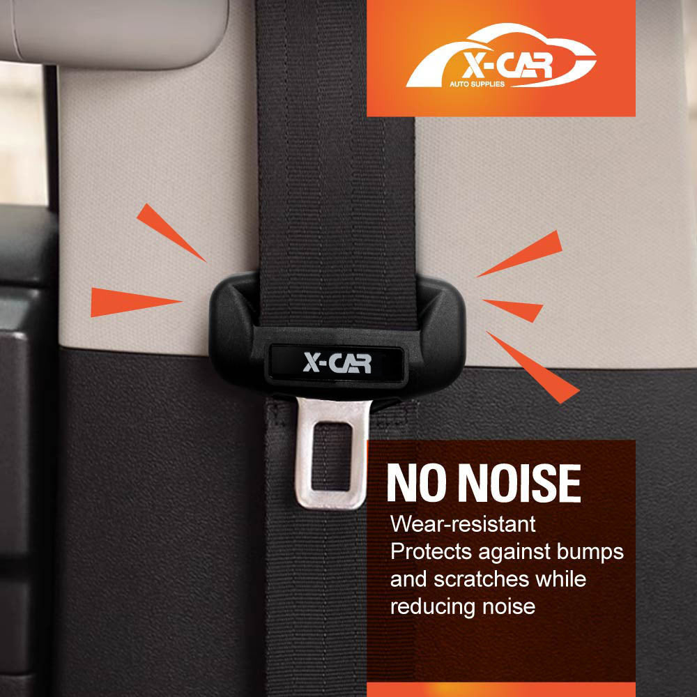 Seatbelt Buckle Silicone Protective Covers for Car Seat Belt Protector Universal Anti-Scratch Interior Accessories Small Size Set of 2