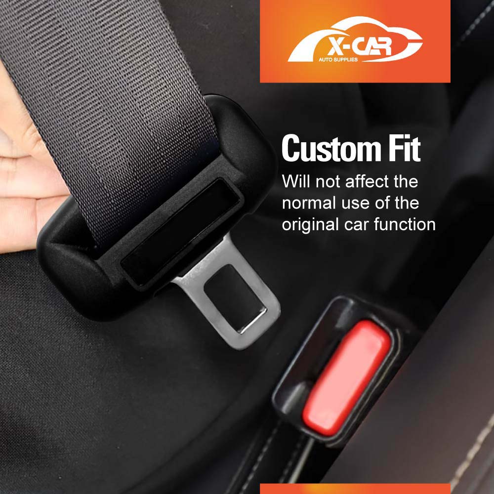 Seatbelt Buckle Silicone Protective Covers for Car Seat Belt Protector Universal Anti-Scratch Interior Accessories Small Size Set of 2