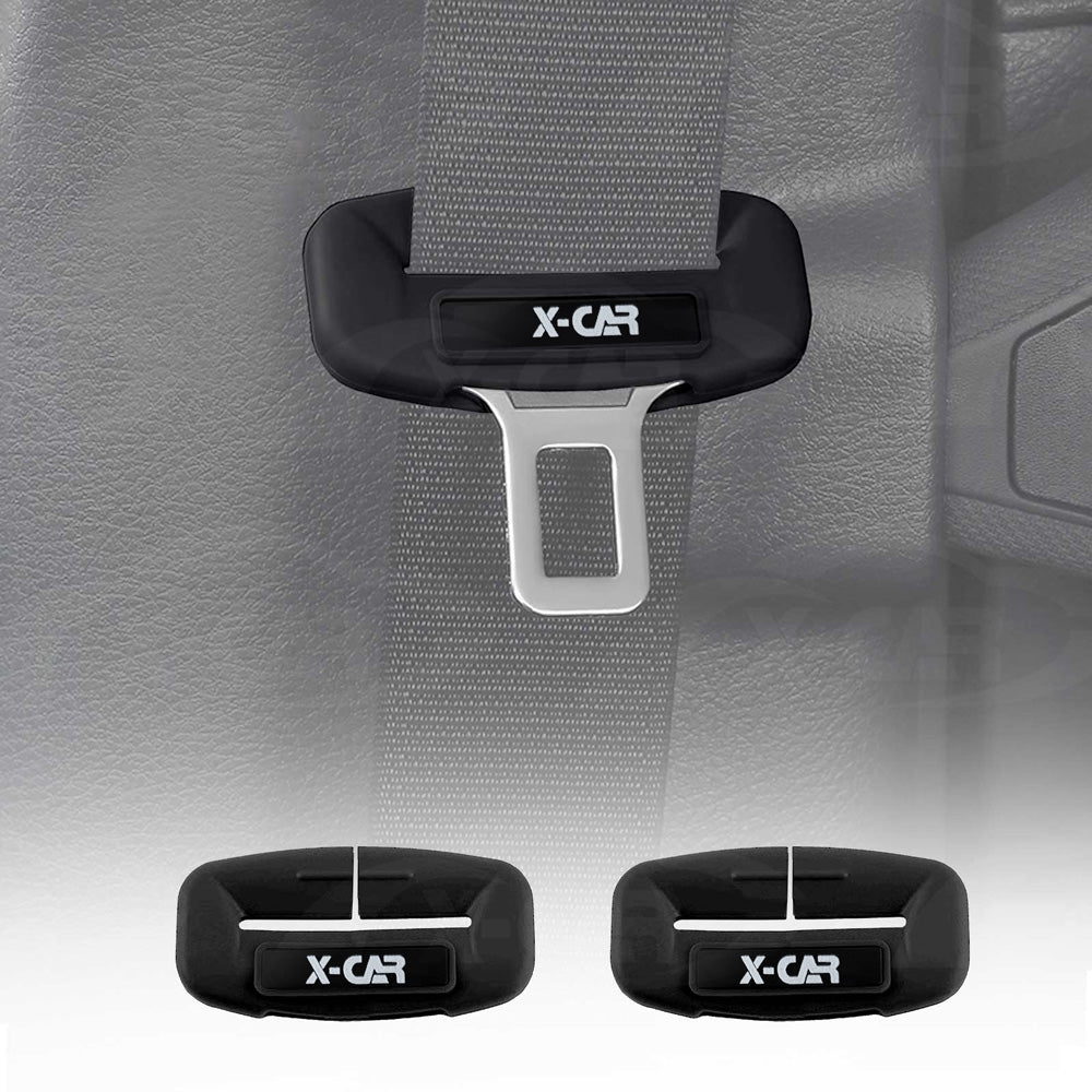 Seatbelt Buckle Silicone Protective Covers for Car Seat Belt Protector Universal Anti-Scratch Interior Accessories Small Size Set of 2