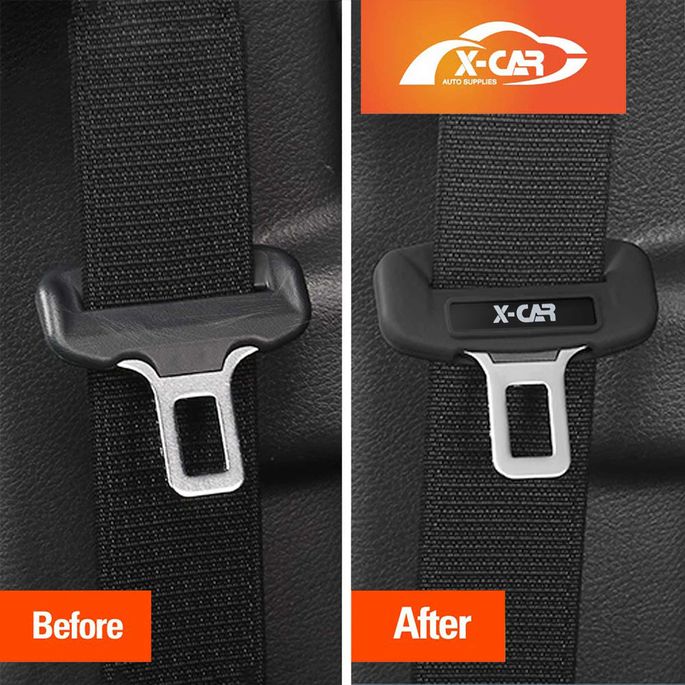 Seatbelt Buckle Silicone Protective Covers for Car Seat Belt Protector Universal Anti-Scratch Interior Accessories Small Size Set of 2
