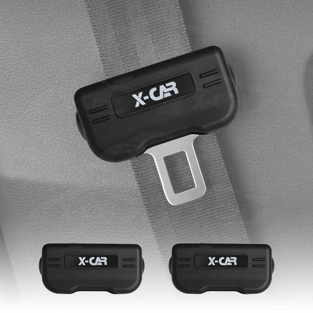 Seatbelt Buckle Silicone Protective Covers for Car Seat Belt Protector Universal Anti-Scratch Interior Accessories Large Size Set of 2