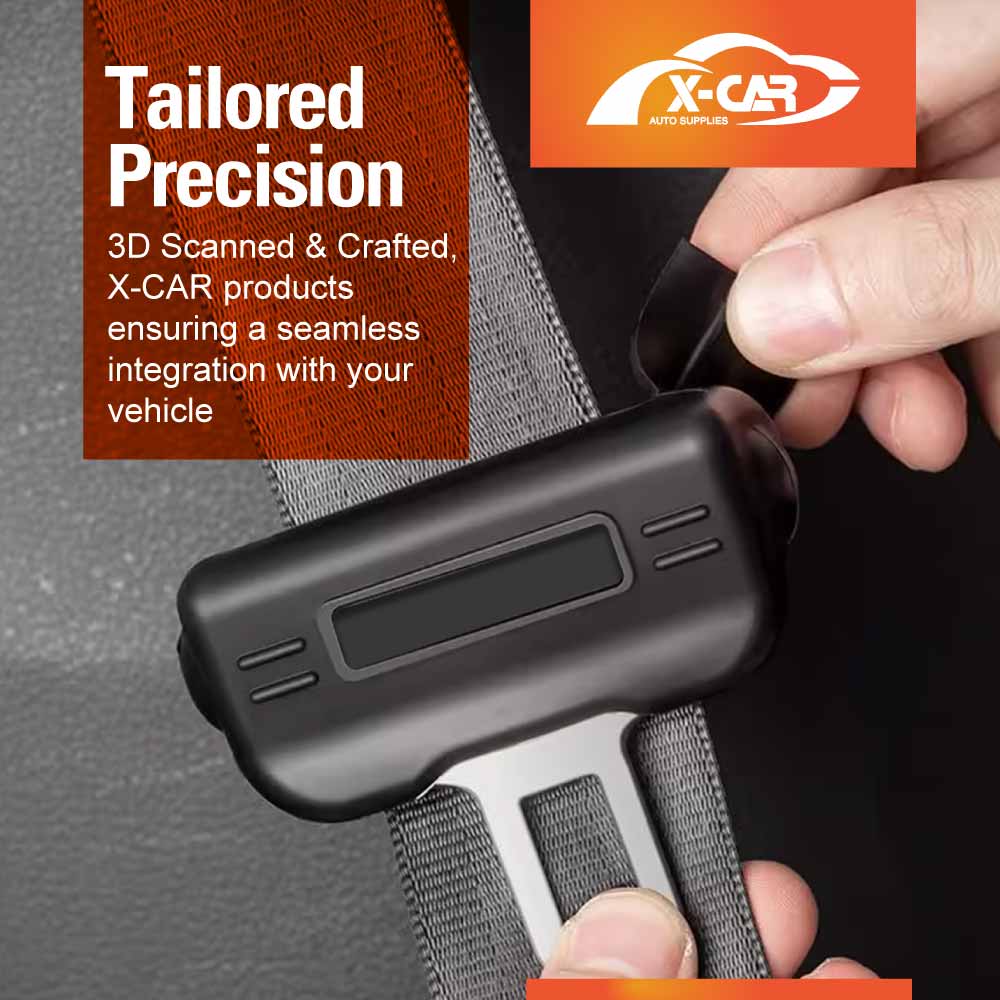 Seatbelt Buckle Silicone Protective Covers for Car Seat Belt Protector Universal Anti-Scratch Interior Accessories Large Size Set of 2