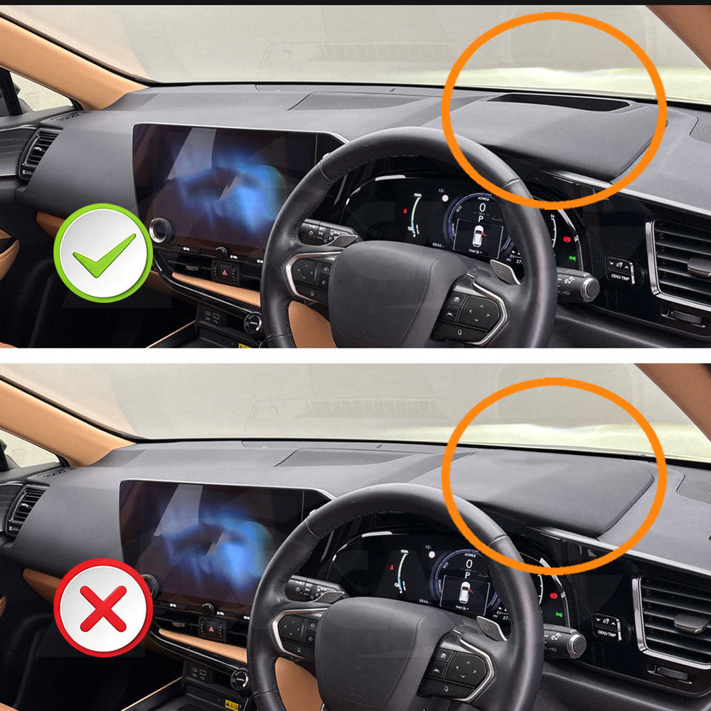Dash Mat for Lexus NX Series NX250 NX350 NX350h NX450h 2022-Onwards with HUD Non-Slip Microfiber Pad Cover Interior Accessories