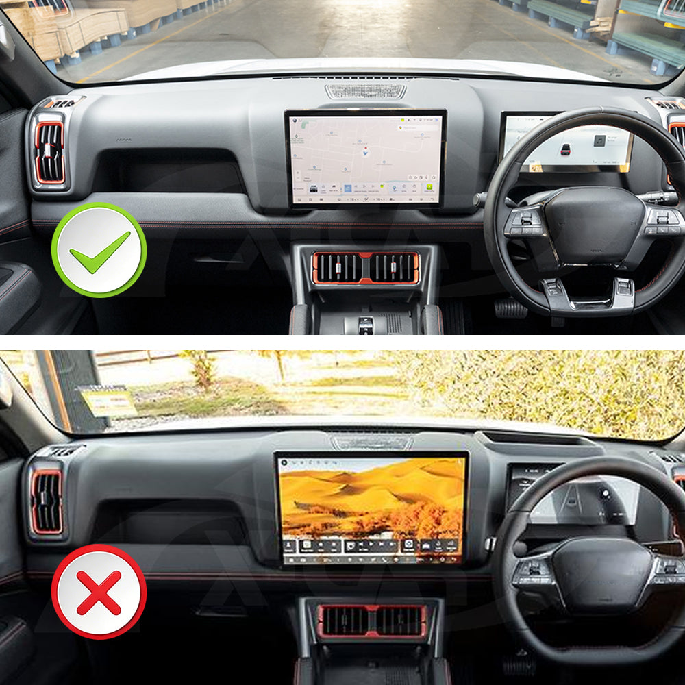 Dash Mat for BYD Shark 6 Shark6 Without HUD 2024-Onwards Non-Slip Microfiber Dashboard Pad Interior Accessories