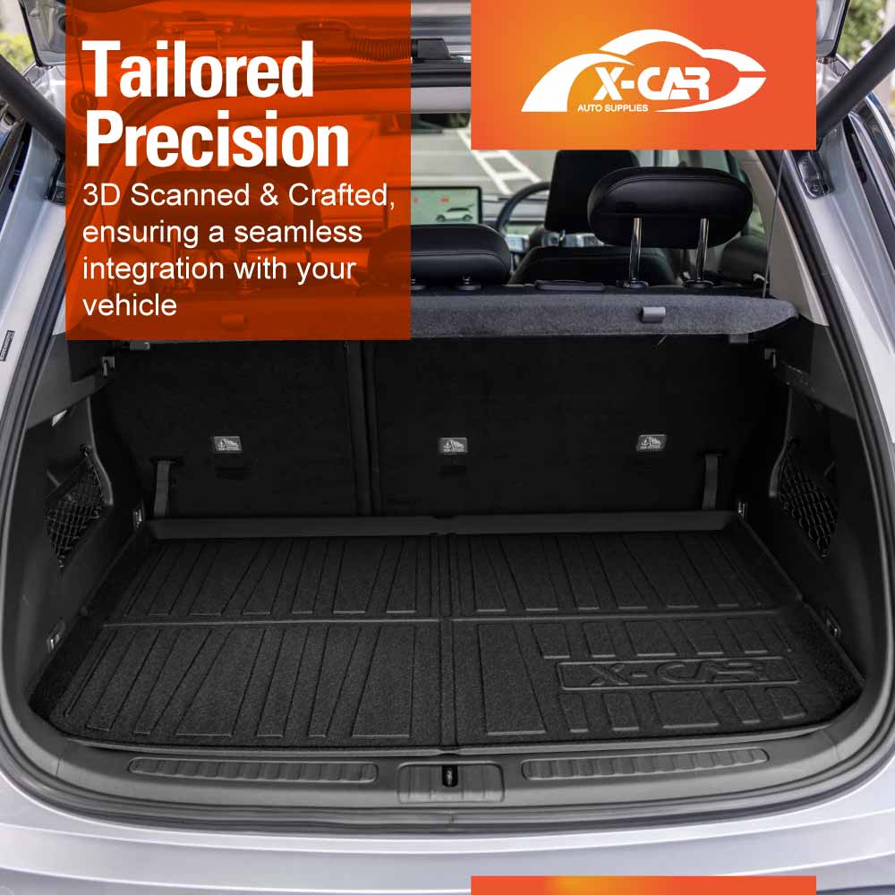 3D Floor Mats Boot Liner Set for Smart #1 2023-Onwards All Weather Heavy Duty Cargo Car Trunk Luggage Tray