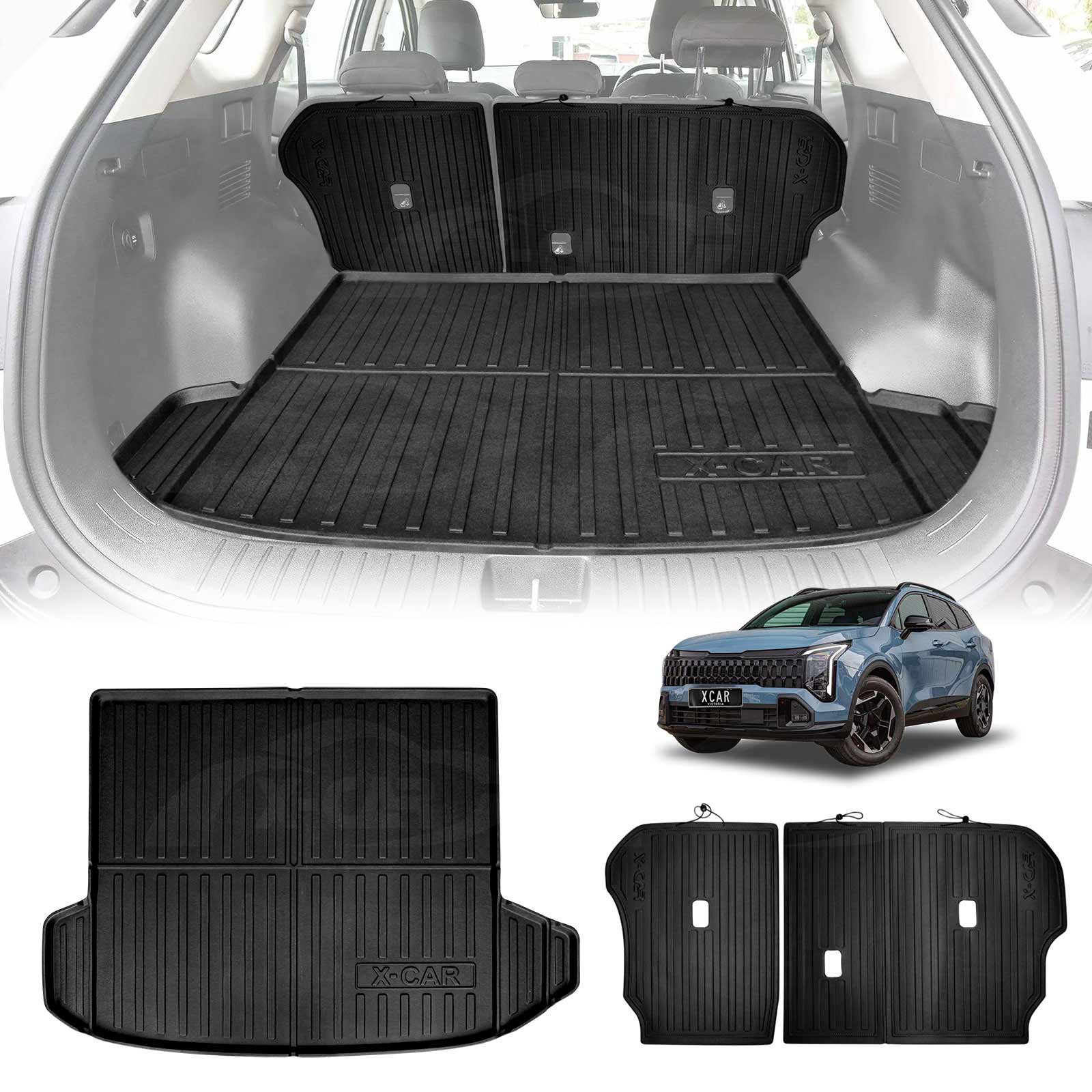Boot Liner Kick Mats Set for Kia Sportage NQ5 PE Series 2026-Onwards W ...