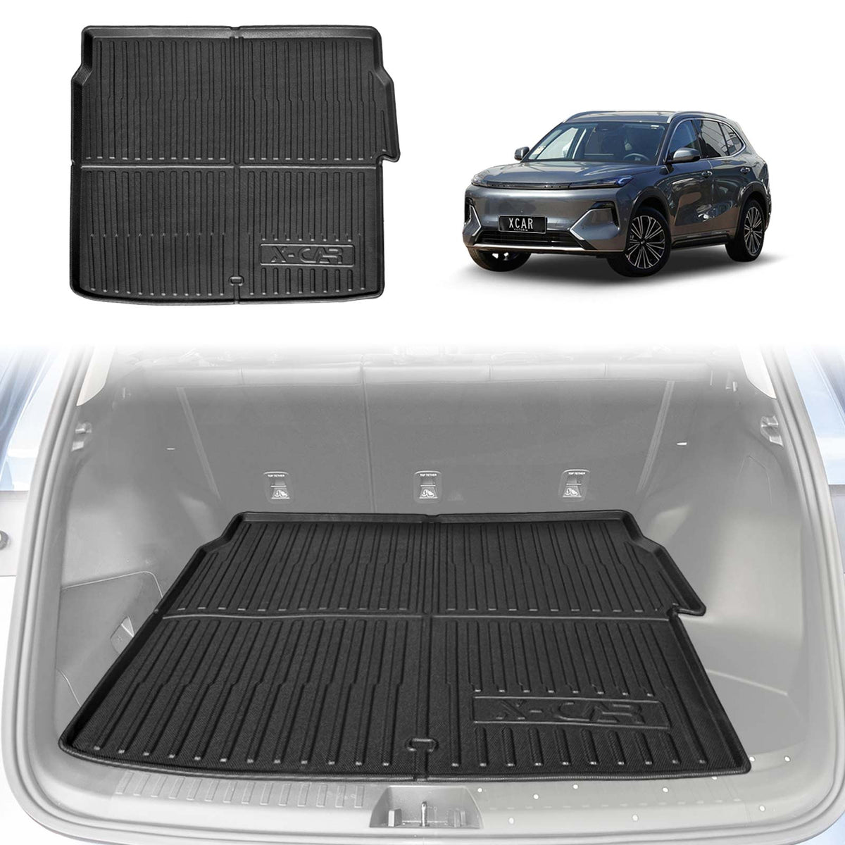 Boot Liner for Geely Starray EM-i 2025-Onwards Without Subwoofer All Weather Heavy Duty Cargo Trunk Mat Luggage Tray