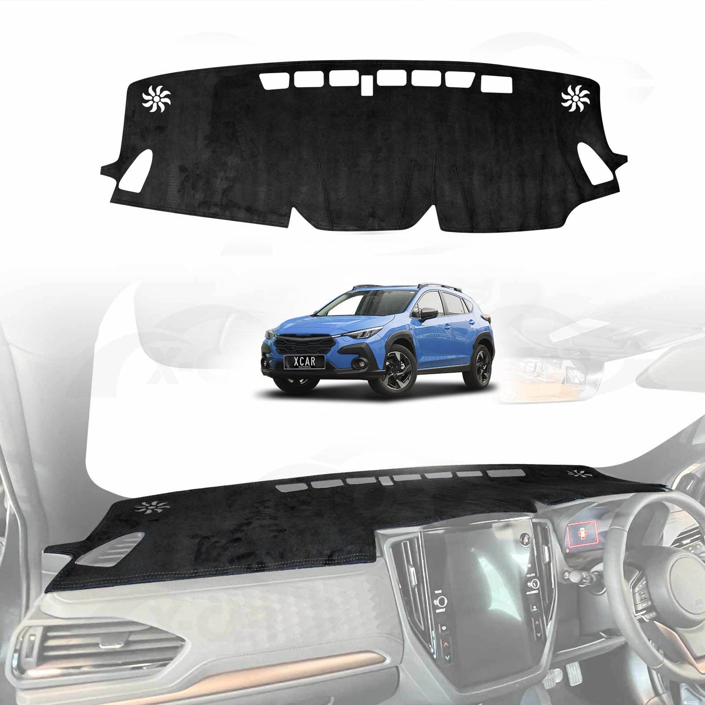 Dash Mat for Subaru Crosstrek 2023-Onwards Non-Slip Microfiber Pad Cover Interior Accessories