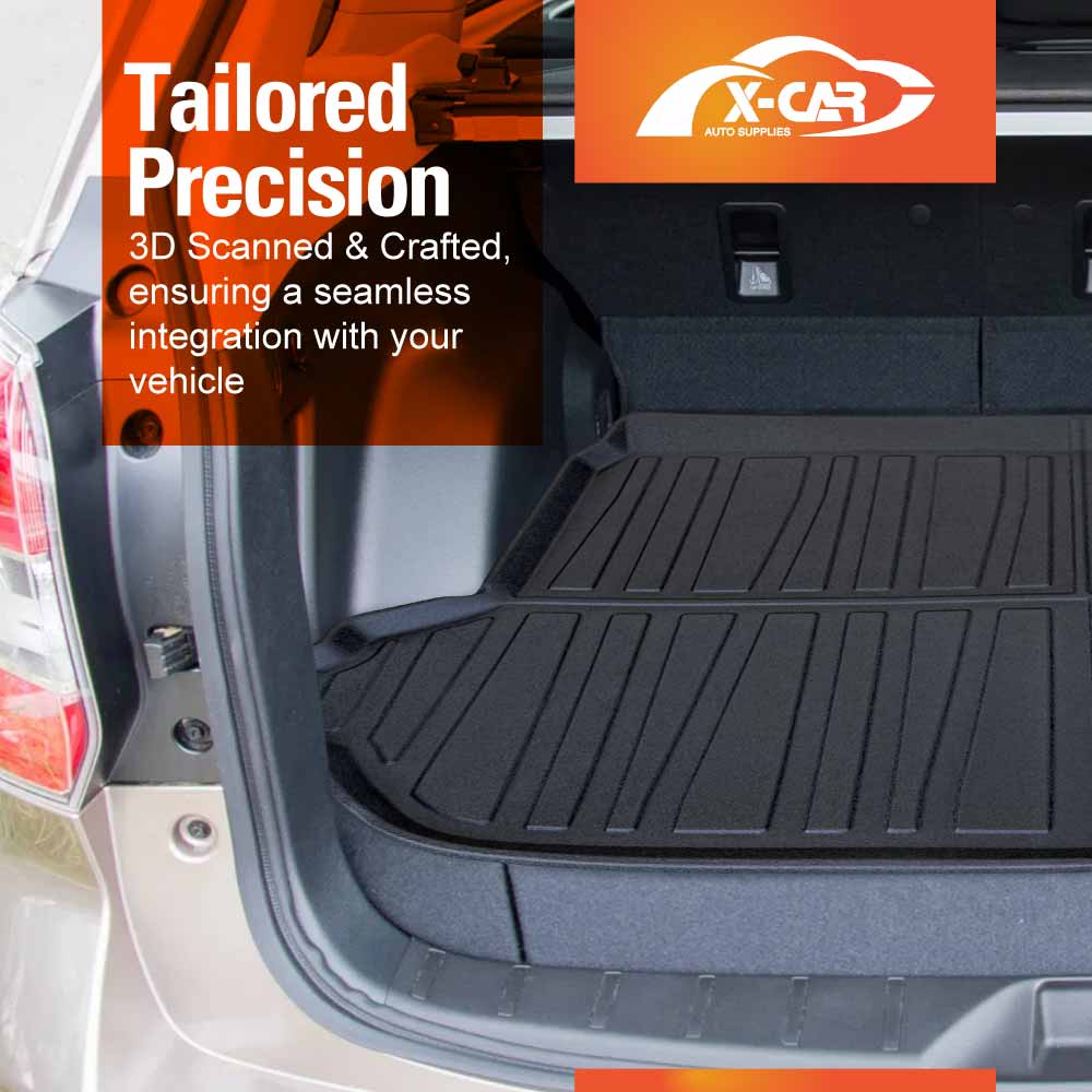 3D Floor Mats Boot Liner Set for Subaru Forester 2012-2018 All Weather Heavy Duty Cargo Car Trunk Luggage Tray