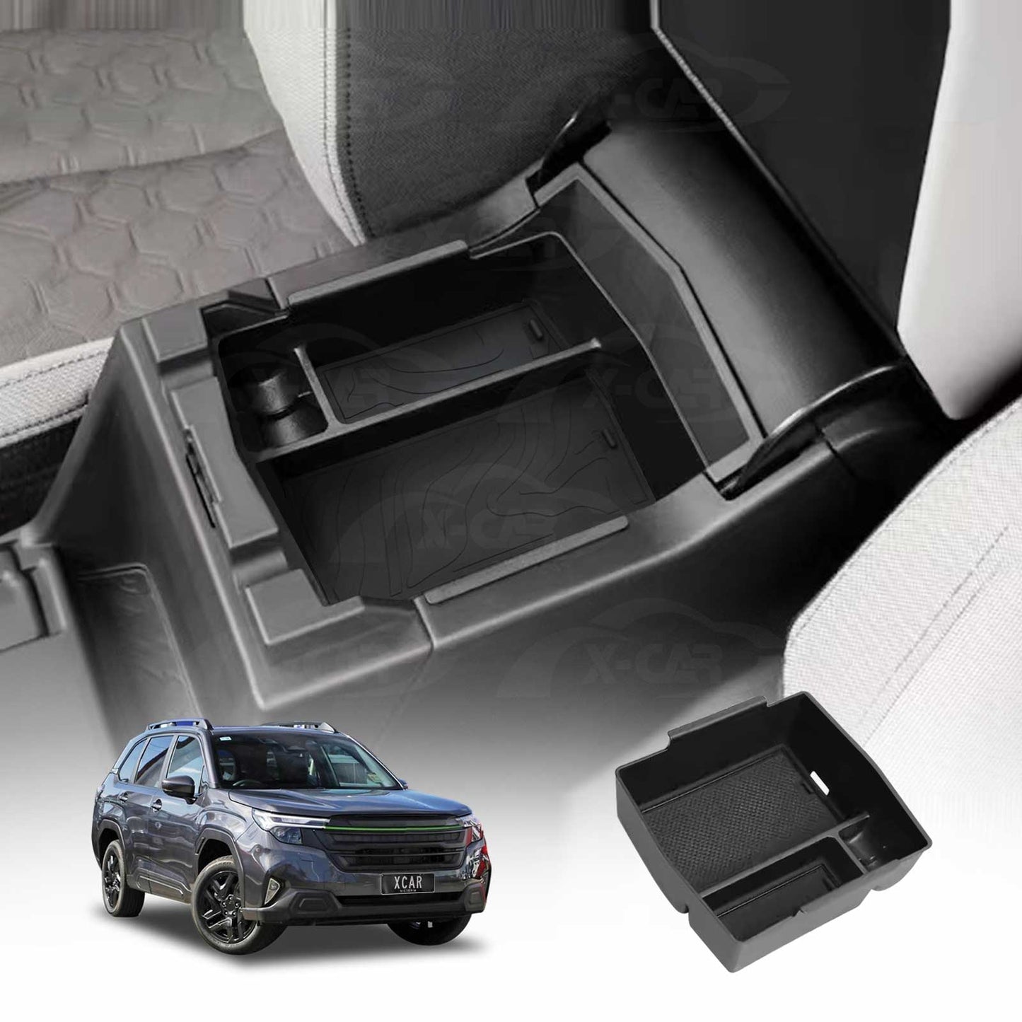 Armrest Storage Tray for Subaru Forester 6th Gen 2025-Onwards Centre Console Organizer Box Interior Car Accessories