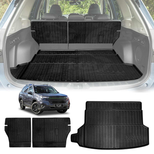 Boot Liner Back Seat Protector for Subaru Forester 6th Gen 2025-Onwards With Subwoofer All Weather Heavy Duty Cargo Car Trunk Kick Mats