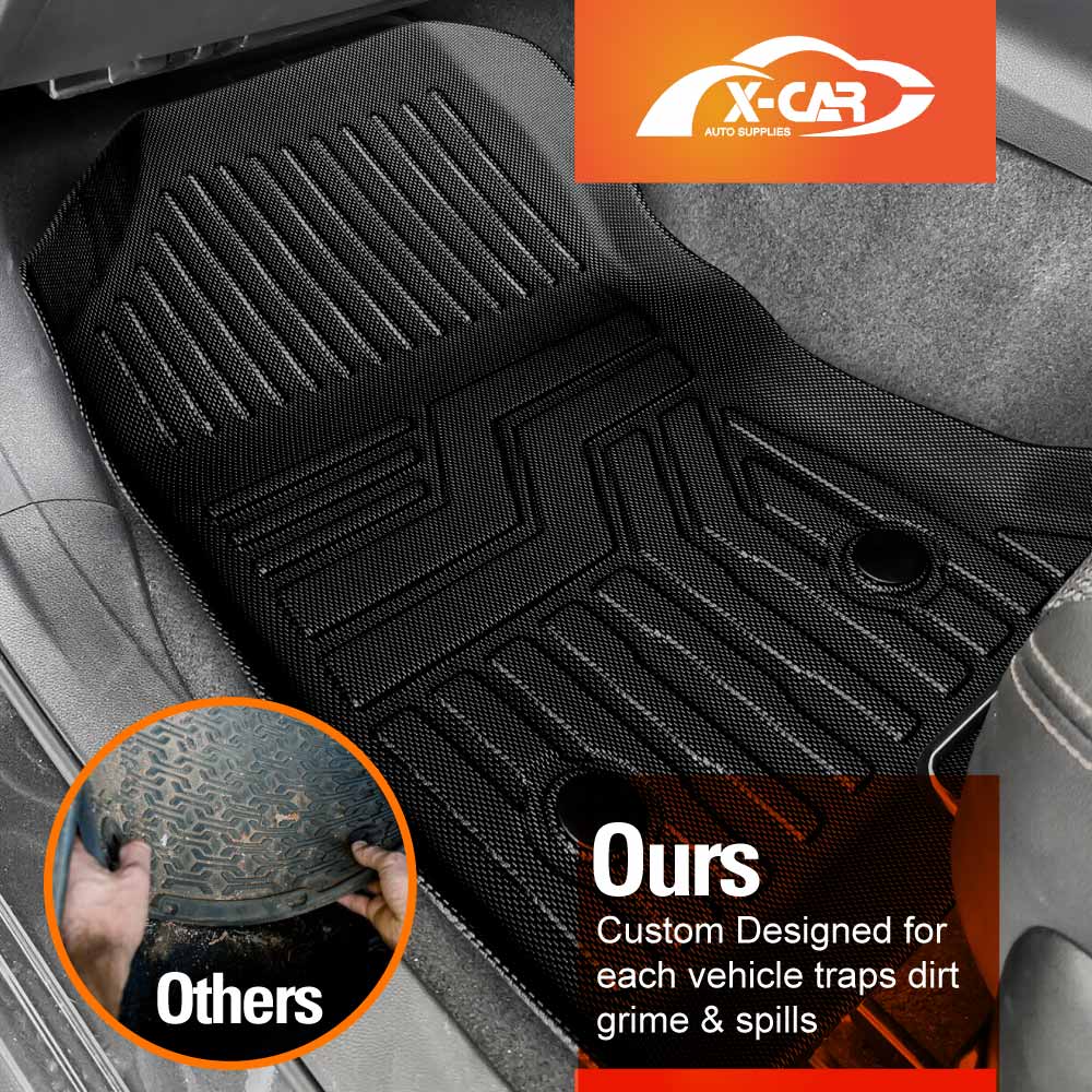 3D Floor Mats Boot Liner Set for Subaru Impreza AUTO G5 Series Hatch 2017-2023 All Weather Heavy Duty Cargo Car Trunk Luggage Tray