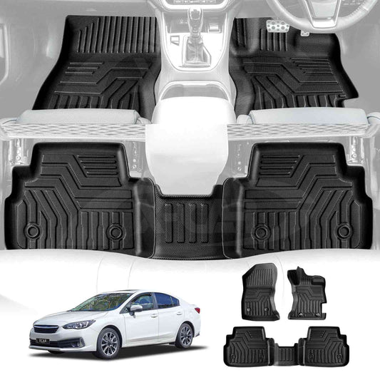3D Floor Mats for Subaru Impreza AUTO G5 Series 2017-2023 Heavy Duty All Weather Car Mats Carpet Liner Set